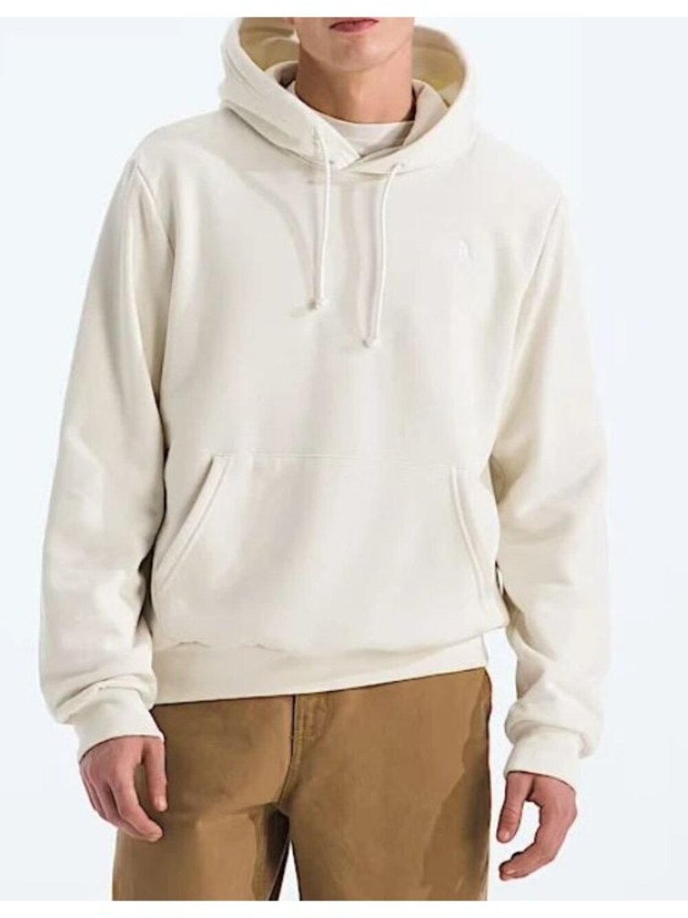 The North Face Evolution Size Medium Simple Dome Hoodie White Dune Sweatshirt Me